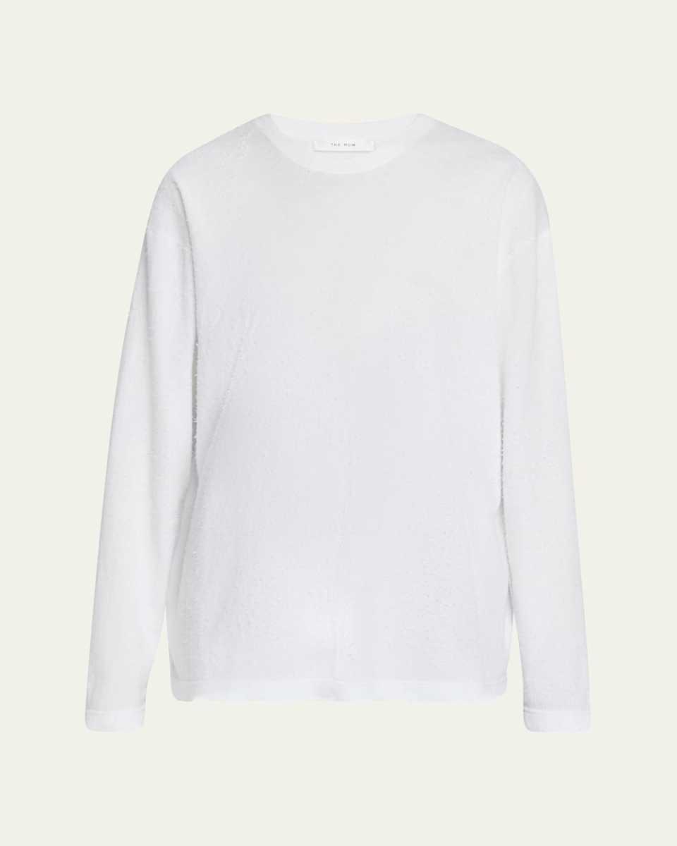 Kabira Textured Cotton Long-Sleeve T-Shirt